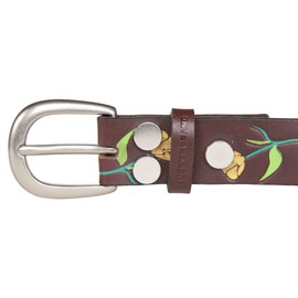 Lucky Brand Women's Leather Bold Fashion Statement Belts, Skinny Leather - Brown, S (26-27")
