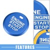 A ABSOPRO Engine Start Stop Ignition Button Overlay Cover Decal