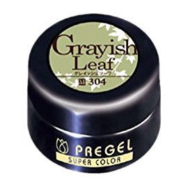 Pregel PG-SE304 Gel Nails, Super Color EX, Grayish Leaf, 0.1 oz (4 g)