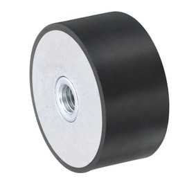 sourcing map 40 x 20mm M8 Thread Female Rubber Mounts, Vibration Isolators, Replaces Anti Vibration Pads Flat Silent Block Base Block