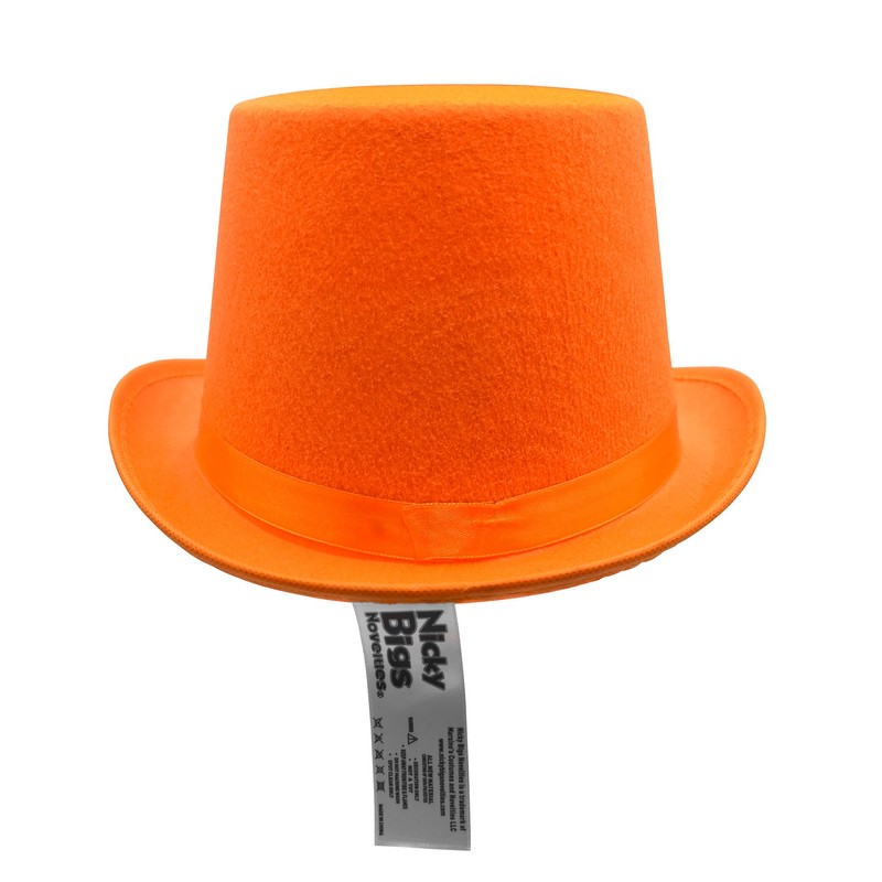 Nicky Bigs Novelties Deluxe Tall Orange Top Hat Tuxedo Costume,