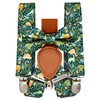Qenidm Boy Suspenders Bow tie Set, Green Jungle Dinosaur Pattern