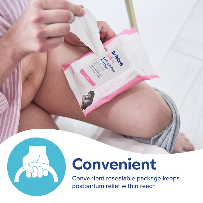 Dr. Talbot's Mom Postpartum Perineal Pad Liners - Instant Cooling
