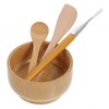 DEARMAMY Mixing Bowl Set with Wooden Brush Applicator：Facial Bowls, Spatula,