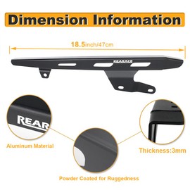 REARACE Motorcycle Chain Guard Protector Cover Fit for Husqvarna Norden 901 / Expedition 2022-2024 Sprocket Chain Cover Guard Protector