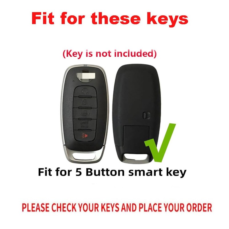 TECART Key Fob Holder Fit for Nissan Pathfinder Rogue Versa