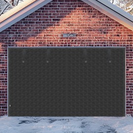 Garage Door Screen for Winter, Magnetic Thermal Insulated Door Curtain for Garage 8x7FT, Oxford Cloth-Thicken Polyester Fiber Fill, Self Sealing Screen Door, Easy Install, Pet and Kid Friendly