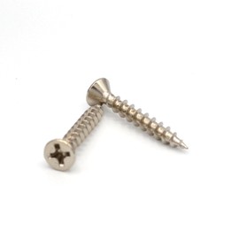 Yellowbird #6 x 1 Interior Work - Flat Head Phillips - Nickel Wood Screw - Bit Included - 150 Ct.