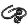 Ulifestar 2 Pack Curtain Holdbacks,U Shaped Wall Mounted Curtain Tieback