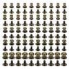 uxcell 4/5/6/7/8mm Ball Head Stud Rivets Screw Back, 50Pack Round