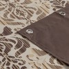 MVSUTA Sterling Farmhouse Brown Waterproof Polyester Fabric Chocolate Vintage Printed