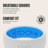 Groove Life Solid Snow/Blue Ring - Breathable Silicone Wedding Rings