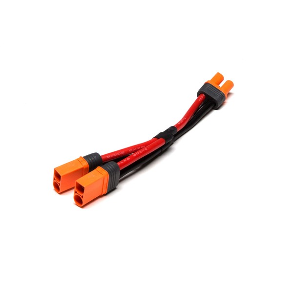Spektrum Parallel Y-Harness: IC5 Battery with 6" Wires, 10 AWG,