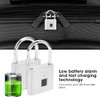 Smart Fingerprint Padlock USB Rechargeable Security LED Lock for Backpack