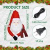 Christmas Santa Claus Tree Topper with Snowflake Projector Light, Rotating