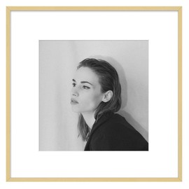 Golden State Art - 12x12 Aluminum Picture Frame - with Mat for 8x8 Photo or Without Mat for 12 x 12 Photo - Real Glass Cover - Simple and Elegant Decor for Wall Mounting - 1 Pack - Gold