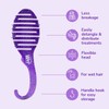 Wet Brush Cepillo desenredante de ducha, purpurina morada por unisex