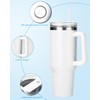 Toaren 1200ml 40oz Thermobecher mit Stroh und Griff Edelstahl Vakuum