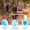 Lifetime Folding Tailgate Table with Grill Rack, Portable Outdoor Camping