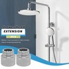 2pcs 1/2" G Male to 1/2" G Female Thread Shower