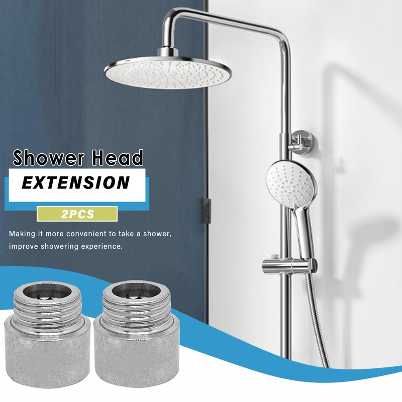 2pcs 1/2" G Male to 1/2" G Female Thread Shower