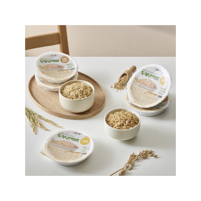 라라스팜 두부곤약밥 145g 현미 /건강식한끼 (국산콩두부와 병아리콩을 넣은) Larasfirm Tofu