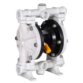 HOTSTORE Air-Operated Heavy Duty Double Diaphragm Transfer Pump 1/2" Inlet & Outlet, 13GPM Polypropylene Air Operated Pneumatic, 1/4" Air Inlet for Diesel, Grease, Kerosene & Oil
