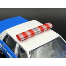 LED Ready Lightbar 1/24 1/25 LED Ready AeroDynic Lightbar Alternating Clear Red Fire EMS Ambulance
