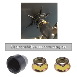 VGOL 1 Set E-Bike Hubs Motor Nuts Bicycle Safety Discs Electric Bicycle Wheel Lock Nuts Motor Axle Bolt Screw for 750W-1500W Engines with 14 mm Shaft