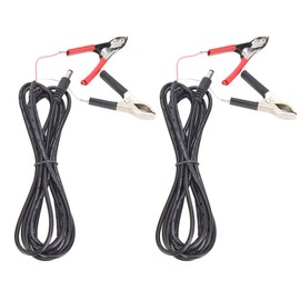 DC Power Plug Male, 2 Pcs DC Power Plug Male to Crocodile Clip Wire 3 Meters 12V/24V for LED Power Connector