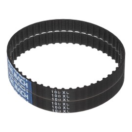 sourcing map Pack of 2 100XL 037 Timing Belts 50 Teeth Rubber Timing Belt with Gear, 0.37 Inch Width, 0.20 Inch Pitch Mechanical Replacement Belts