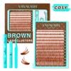 VAVA BEAUTY Misty Kit Clusters, DIY Lash Extension Springtok Bond&Seal,