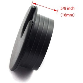 CM Hardware 2pcs 35mm Hole Diameter Wire Hole Cap Round Cable Hole Cover Black Grommet