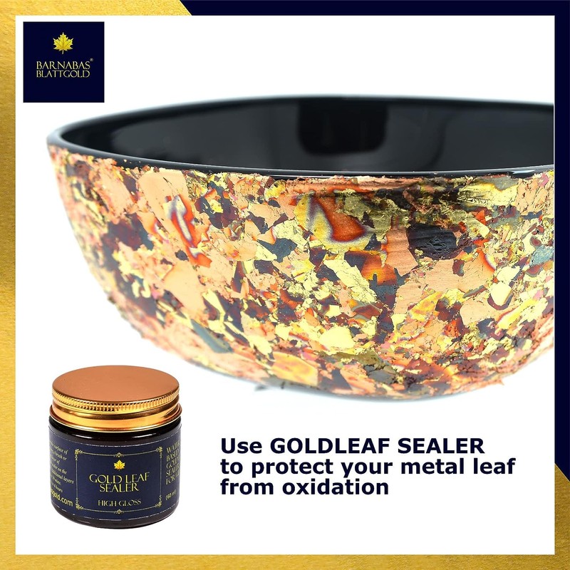 Barnabas Blattgold Gold Leaf Sealer 120ml with Bonus Brush, Sealer