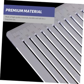 CAXUSD Practical Measuring Ruler for Students Soft and Hard Answer Line Ruler for Exams Drawing and Mathematics Spacing Design