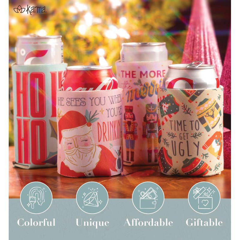 Karma, Holiday Can Cooler, Santa