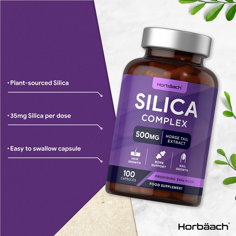 Silica Supplement 500mg | High Strength from Horsetail Extract |