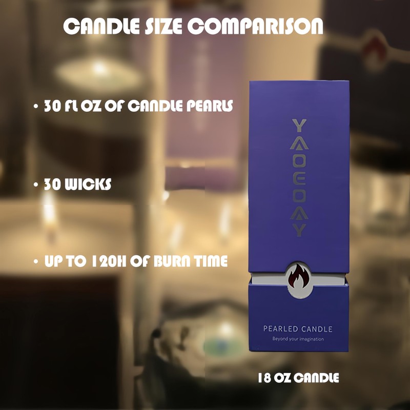 Pearl Candle 18 oz. Long-Lasting Fragrance (up to 120 Hours)