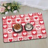 Dog Food Mats for Floors, Absorbent and Quick-Drying Pet Cat