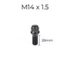 Ellis Excellence Set of 4 M14 x 1.5 Radius Alloy