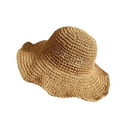 Miracic TN-STWT Women's Straw Hat, brown (caramel), 56.0 cm