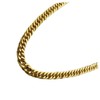 COLLBATH 2pcs Punk Style Imitation Gold Necklaces for Men Fine