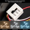 WELAKI LED Mount Ceiling Light, 30W Black Modern Close to