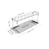 Chicken Wing Leg Rack Stainless Steel Foldable BBQ Rack Portable