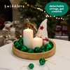 THE TWIDDLERS – 50-Pack Green Christmas Baubles - Various Sizes