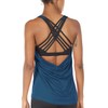 icyzone Yoga Tops Workouts Clothes Activewear Built in Bra Tank