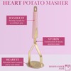 Paris Hilton Potato Masher, Heart-Shaped Stainless Steel Design, Non-Slip Handle,