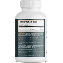 Bronson Biotin 10,000 MCG by Bronson - Supports Healthy Hair, Skin, Nails & Energy