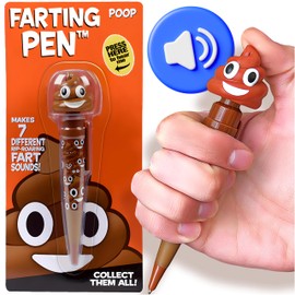 Kamhi World Boys Easter Basket Stuffers - Farting Poop Pen with Multiple Sounds - Funny Fart Pen Easter Gifts for Teens - Great for Birthdays, Prank Toys, A Character for Every Personality (Original)