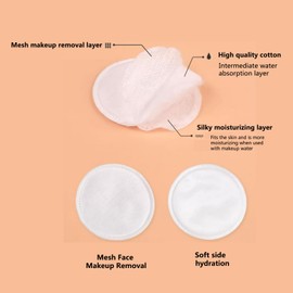 3 Packs 300 Sheets Premium Cotton Rounds ，for FaceFacial Lip & Eye Makeup Remover Pads, Effective Cosmetic Cotton Round,Hypoallergenic, Lint-Free